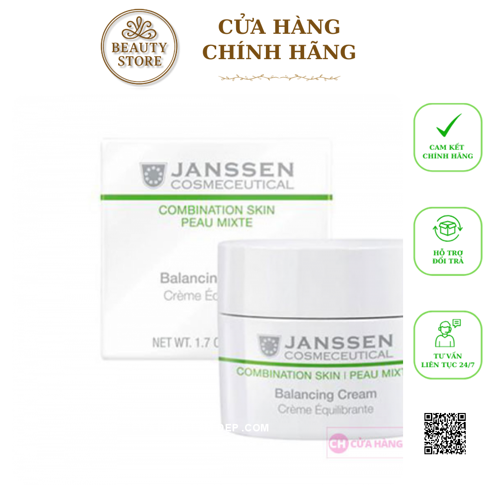 Kem Dưỡng Ẩm Cân Bằng Da Hỗn Hợp Janssen Combination Skin Balancing Cream