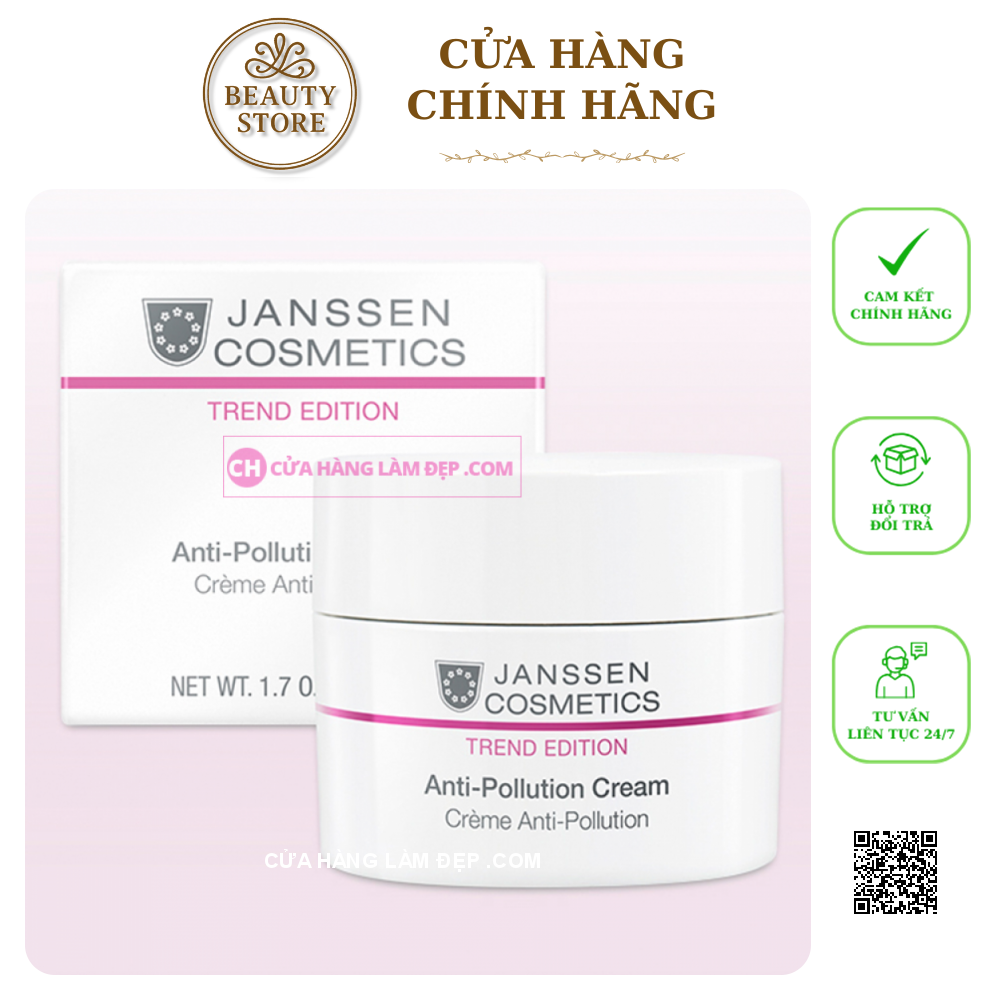 Kem Bảo Vệ Da Khỏi Tác Động Môi Trường Janssen Anti-Pollution Cream 50ml