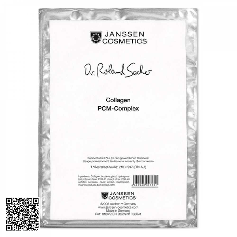Mặt Nạ Collagen Hỗ Trợ Ngừa Lão Hóa Janssen Collagen Fleece Mask PCM-Complex