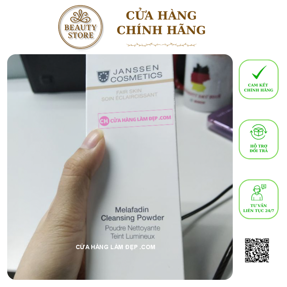Sữa Rửa Mặt Trắng Da Dạng Bột Janssen Fair Skin Melafadin Cleansing Powder
