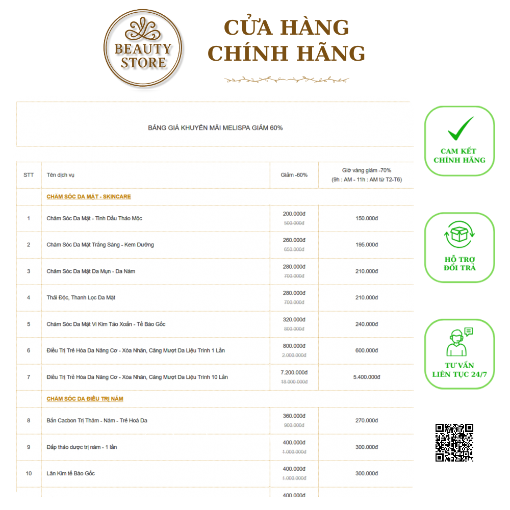 Liệu Trình Truyền Trắng Của Nhật Bản - 10 lần tại Meli Spa