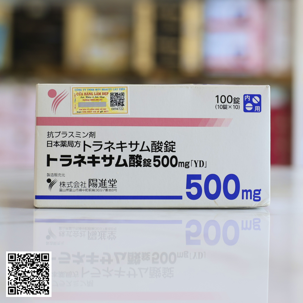 Viên Uống Trắng Da Mờ Nám Transamin 500mg Nhật Bản (Hộp 100 Viên)