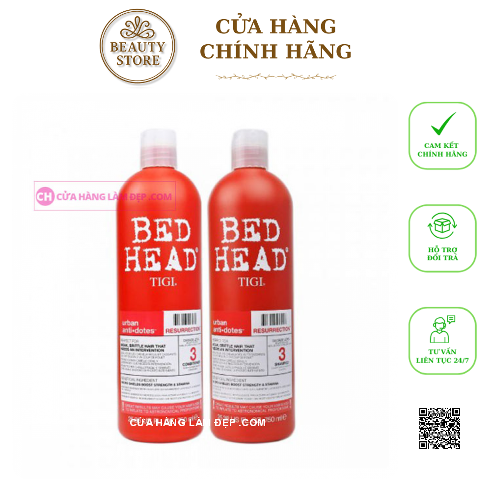 Dầu Gội Xã Tigi 3 Bed Head Urban Antidotes Resurrection 750ml