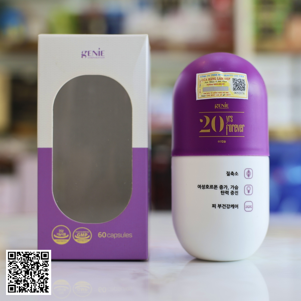 Viên Uống 20yrs Forever Genie Se Khít Vùng Kín 60 Viên Hàn Quốc