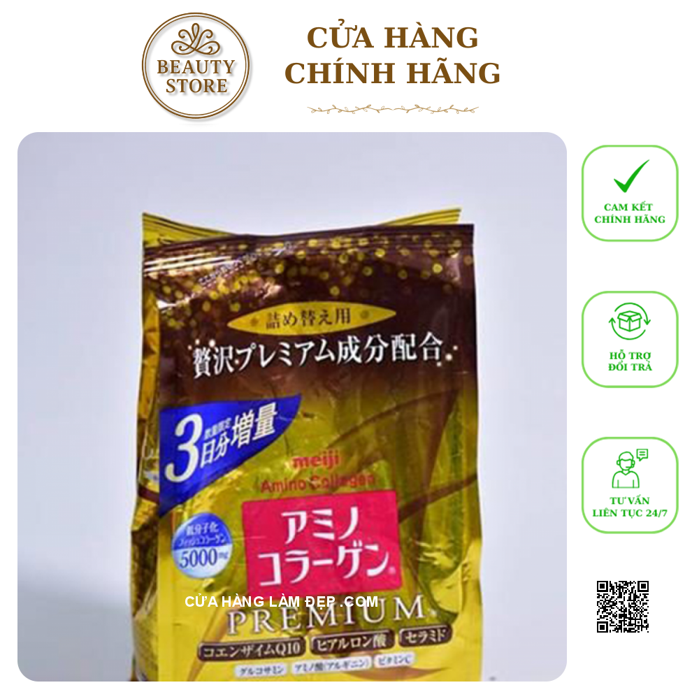 Bột Collagen Meiji Premium Dạng Gói
