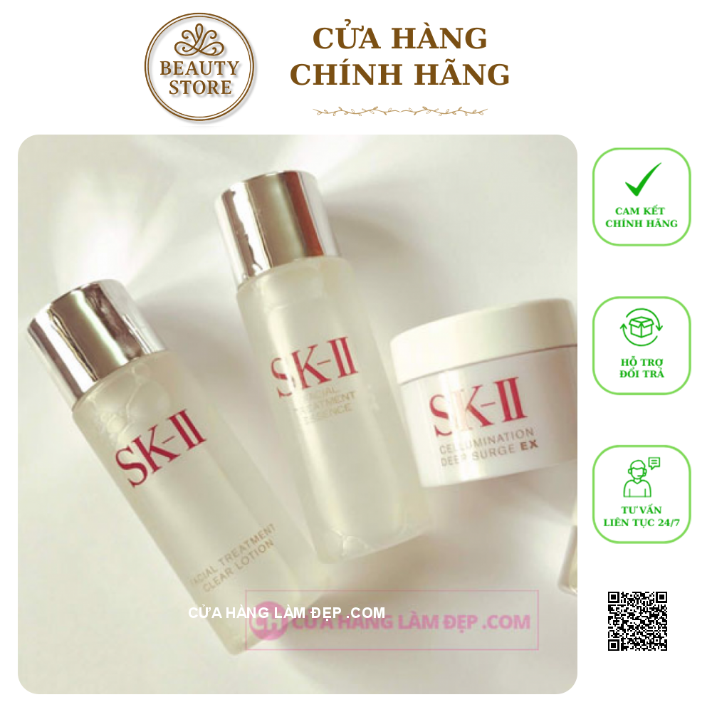 Bộ Mini Dưỡng Trắng Chăm Sóc Da SK-II Của Nhật Bản