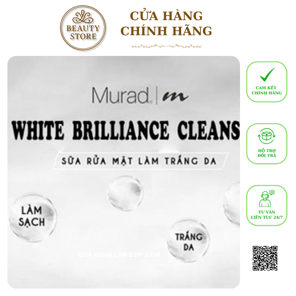 Kem Rửa Mặt Làm Trắng Sáng Da Murad Cleansing Cream White Brilliance