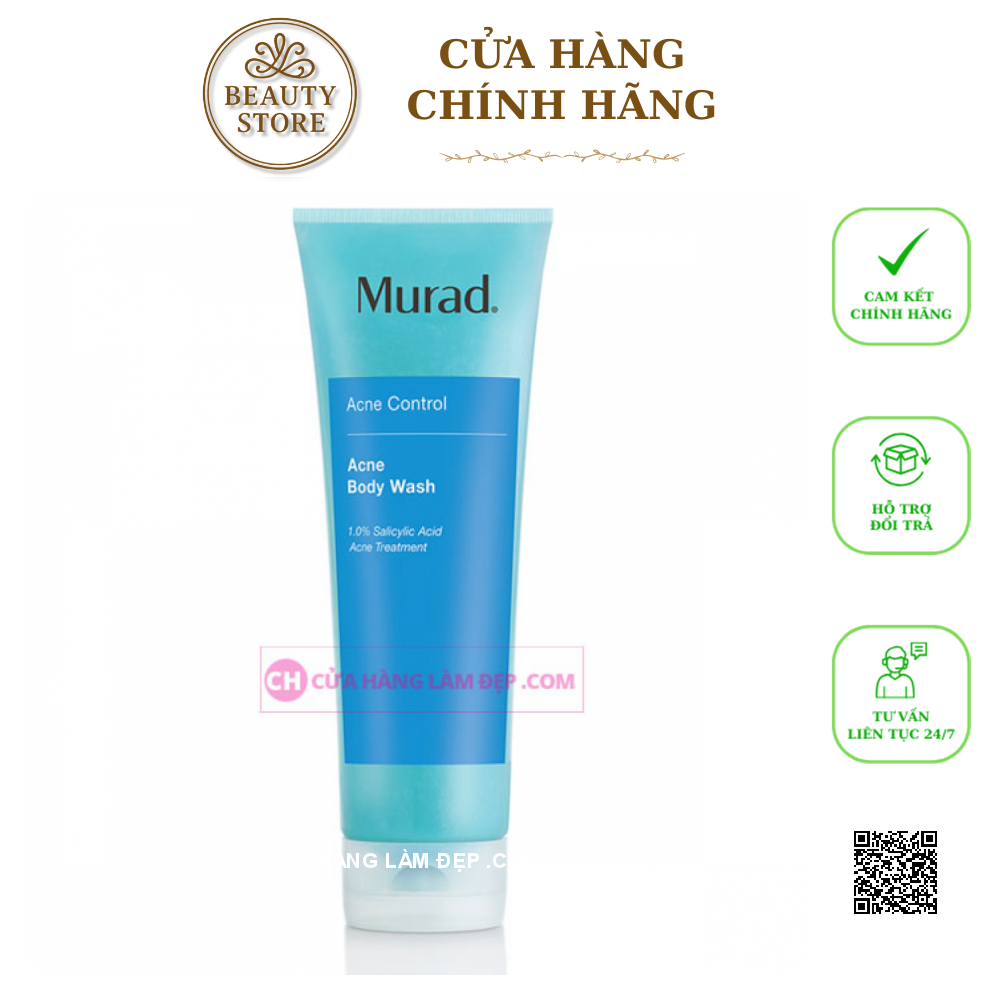 Sữa Tắm Tẩy Tế Bào Chết, Giảm Mụn Toàn Thân Murad Acne Body Wash