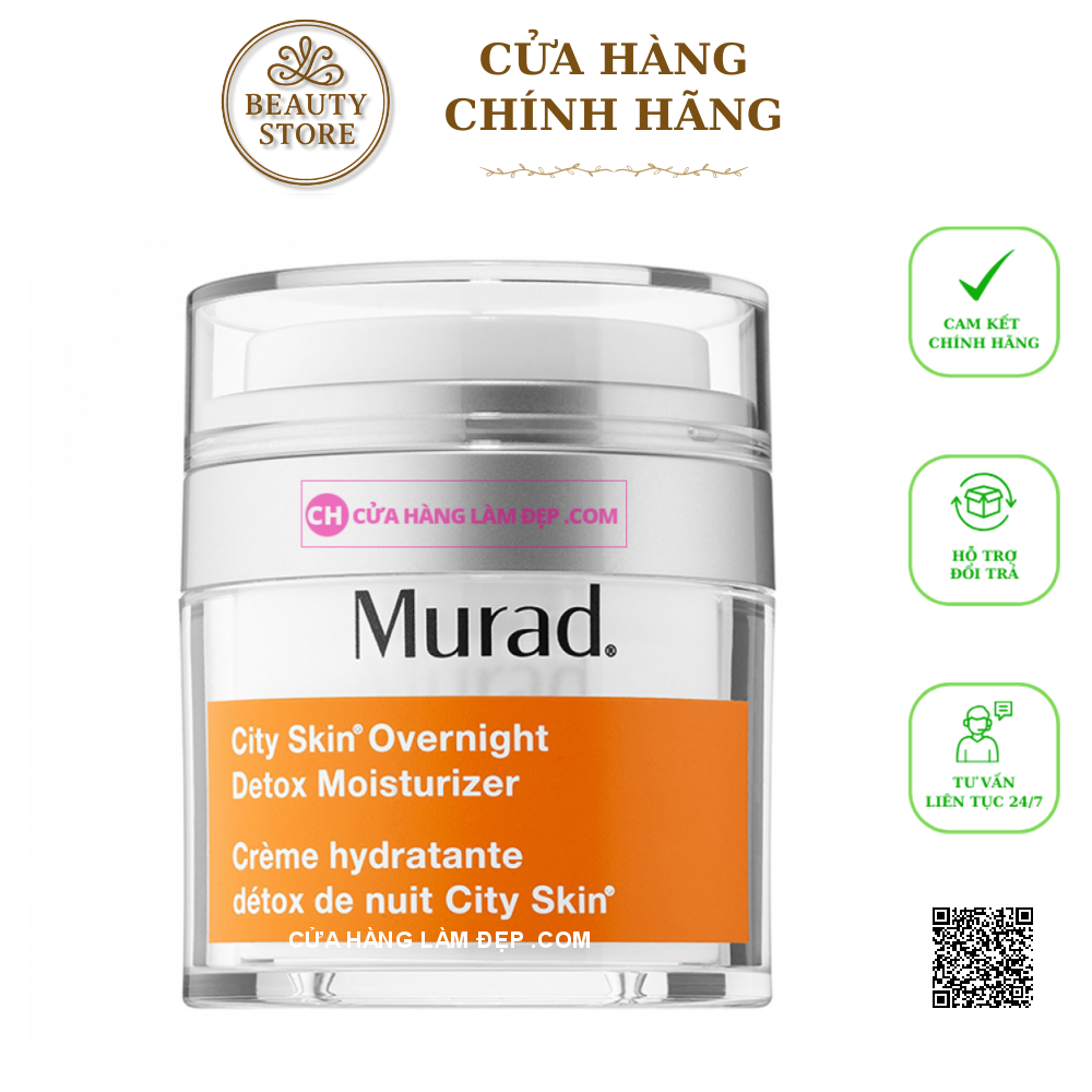 Kem Dưỡng Tái Tạo Và Giải Độc Da Ban Đêm Murad City Skin Overnight Detox Moisturizer