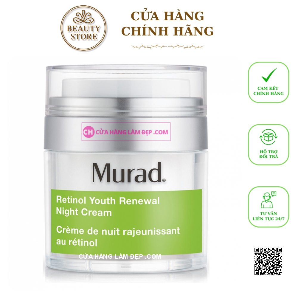 Kem Dưỡng Ban Đêm Hồi Sinh Làn Da Lão Hóa Murad Retinol Youth Renewal Night Cream