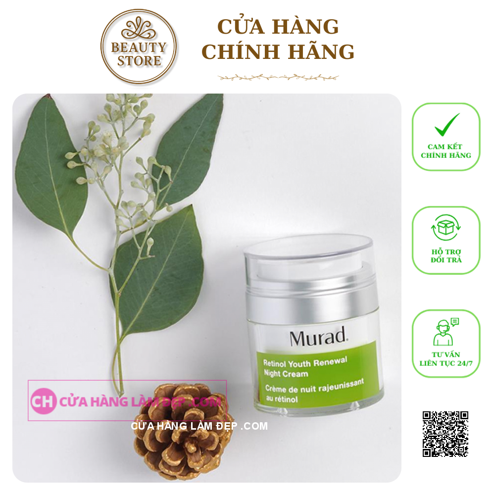Kem Dưỡng Ban Đêm Hồi Sinh Làn Da Lão Hóa Murad Retinol Youth Renewal Night Cream