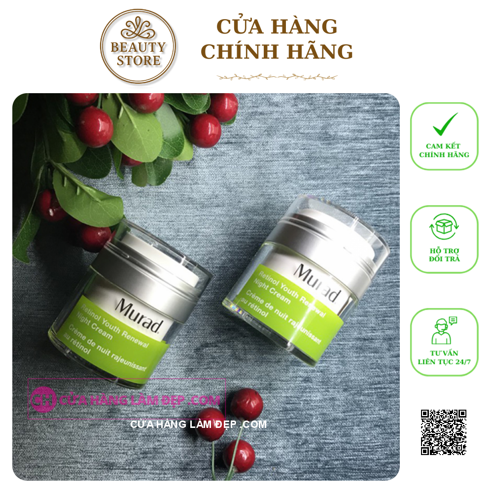 Kem Dưỡng Ban Đêm Hồi Sinh Làn Da Lão Hóa Murad Retinol Youth Renewal Night Cream