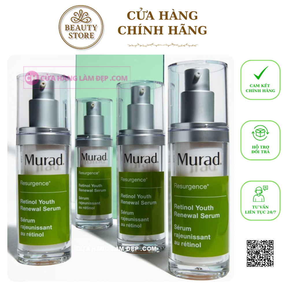Tinh Chất Tái Tạo Và hỗ trợ trẻ hóa Da Murad Resurgence Retinol Youth Renewal Serum 30ml