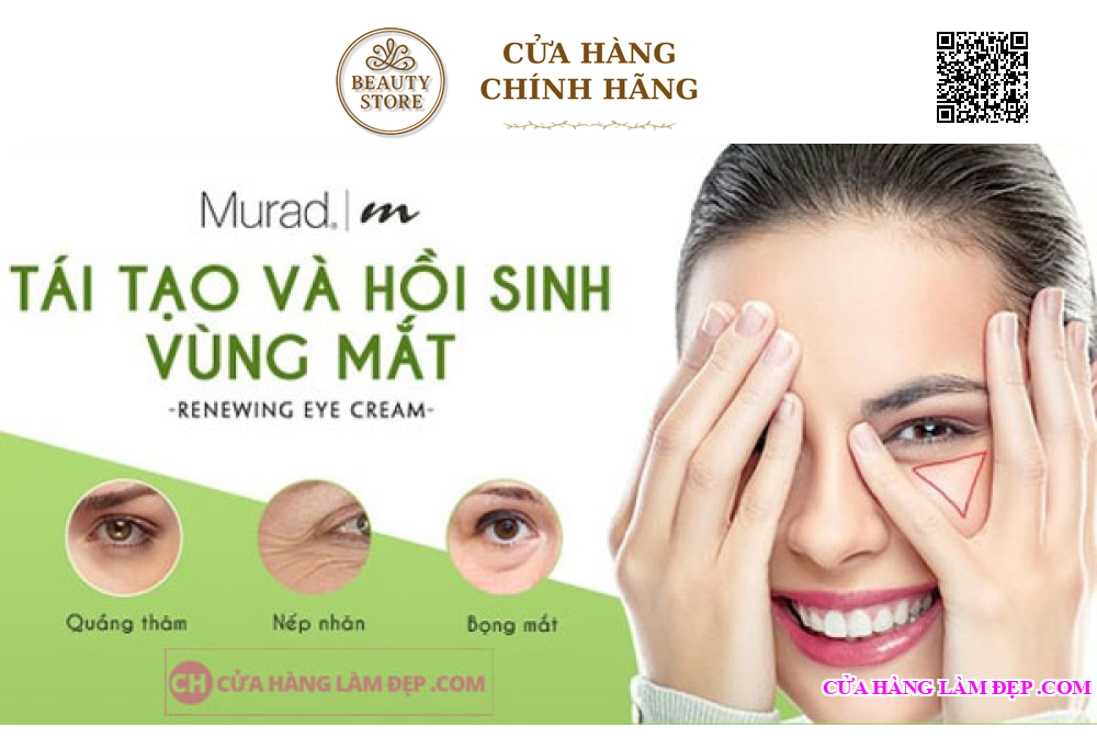 Kem Giảm Bọng Mắt, Quầng Thâm Murad Renewing Eye Cream