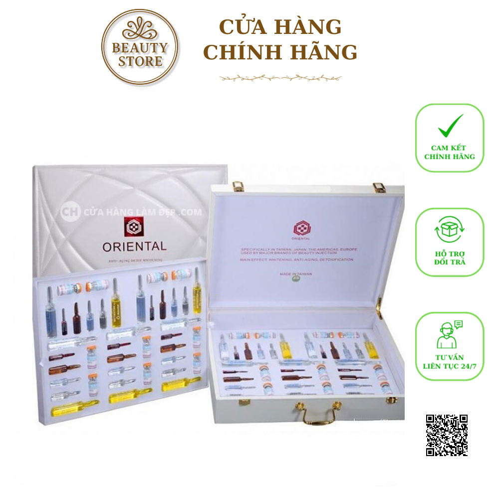 Bộ Truyền Trắng Tuyết Mộc Hoa Oriental Anti Aging Detox Whitening Intravenous