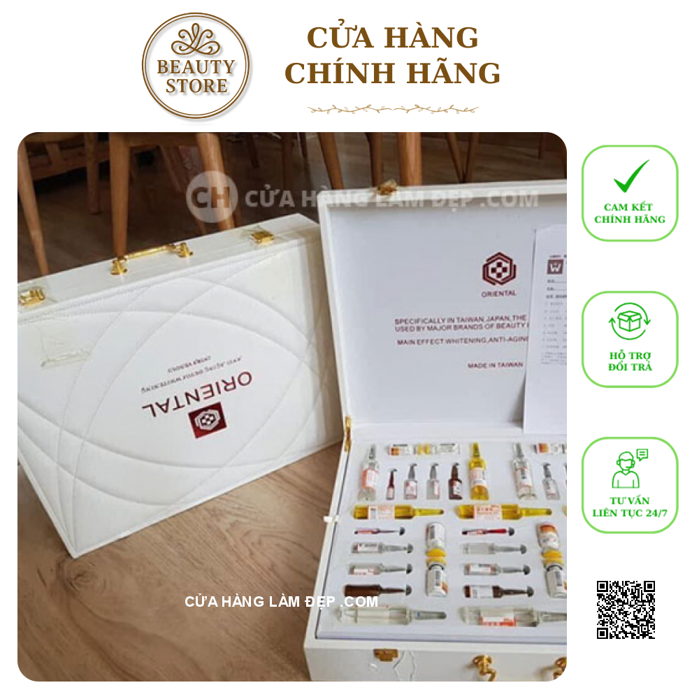 Bộ Truyền Trắng Tuyết Mộc Hoa Oriental Anti Aging Detox Whitening Intravenous