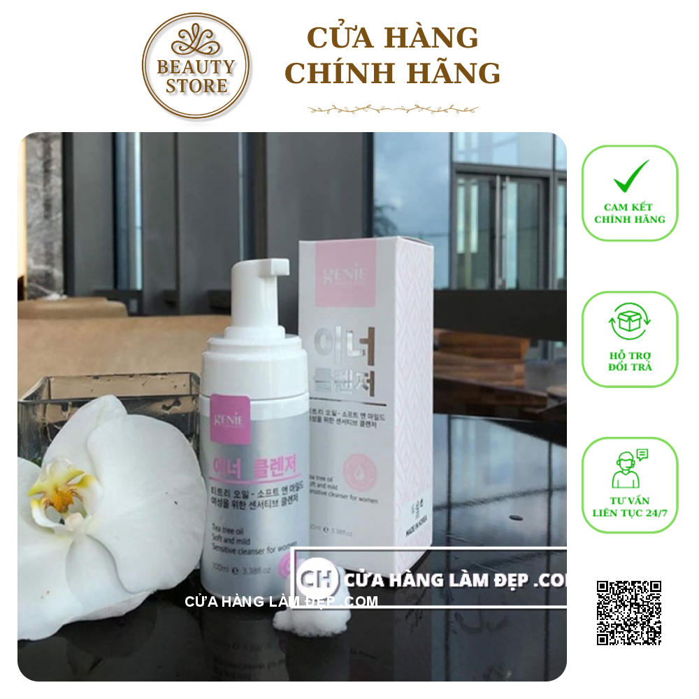Dung Dịch Vệ Sinh Phụ Nữ Genie Tea Tree Oil Soft And Mild Sensitive Cleanser For Women