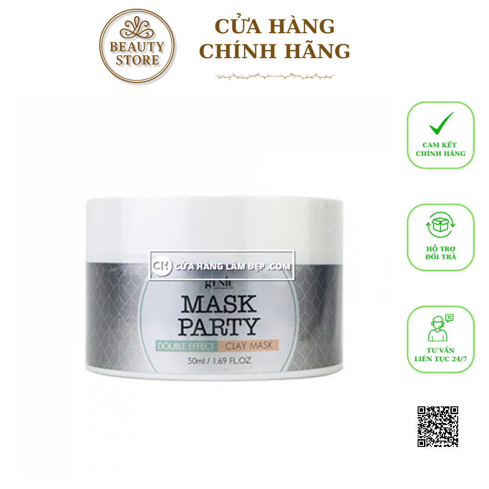Mặt Nạ Đất Sét Genie Mask Party Double Effect Clay Mask