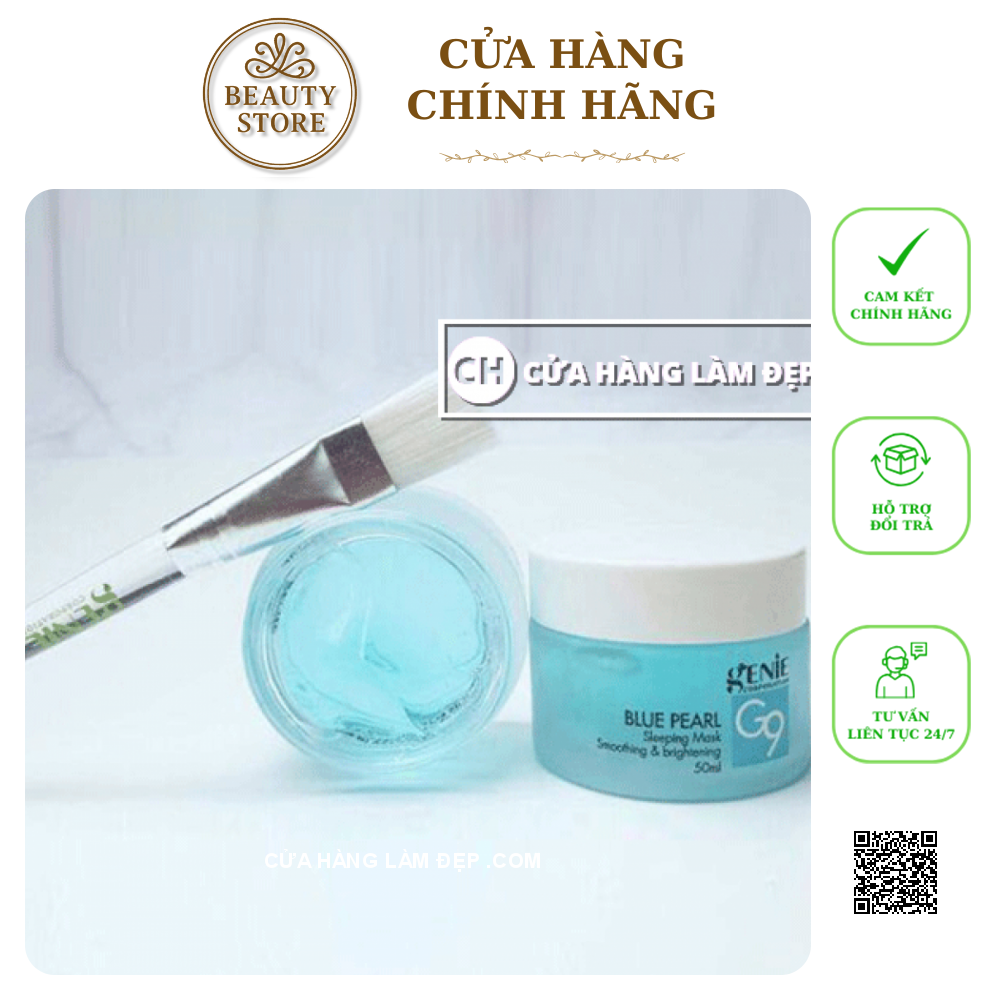 Mặt Nạ Ngủ Genie Blue Pearl Sleeping Mask G9 Smoothing & Brightening