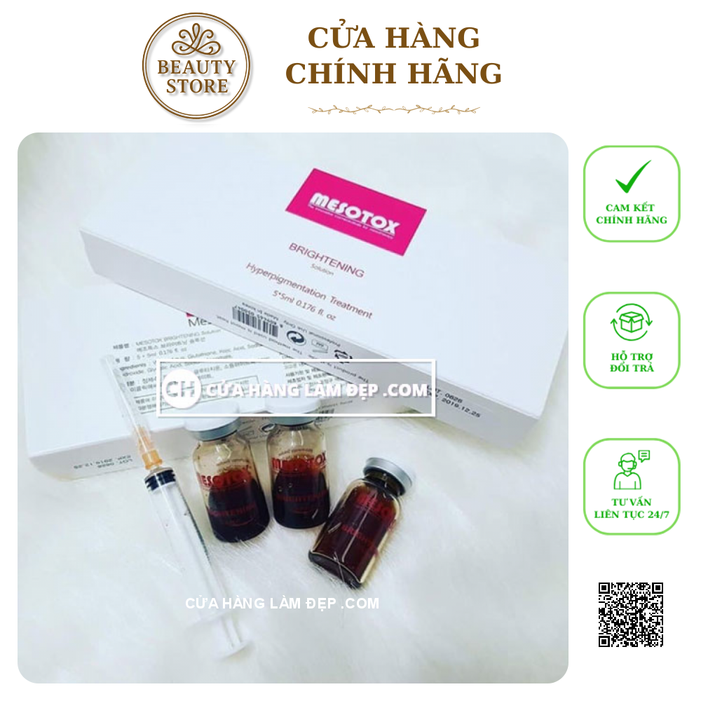Tinh Chất Mờ Nám, Trắng Da, Hỗ Trợ Ngừa Lão Hóa Hàn Quốc Mesotox Brightening Solution