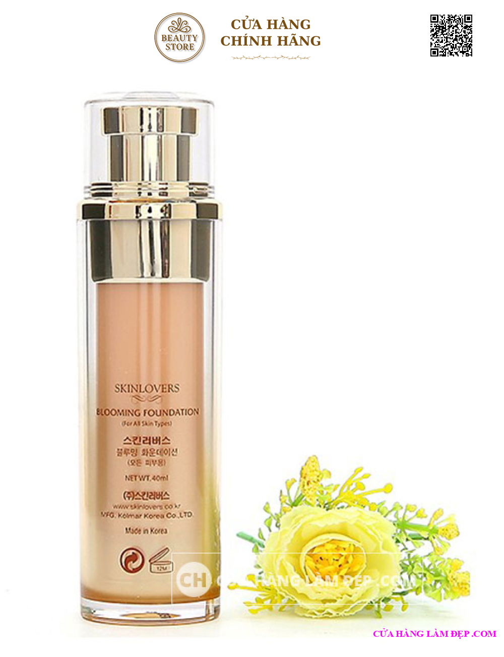 Kem Nền Trang Diểm Skinlovers Blooming Foundation