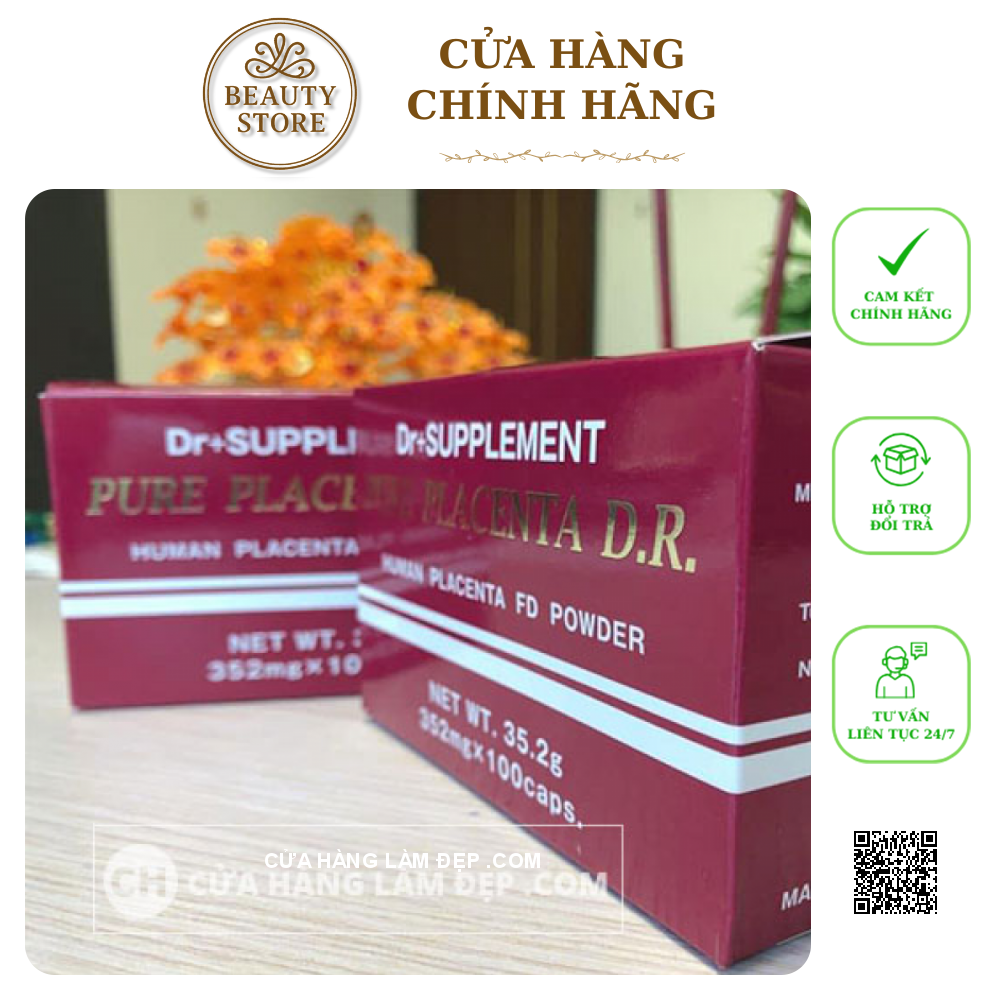Viên Uống Tinh Chất Tinh chất Pure Placenta D.R (100 Viên X 352 Mg) Nhật Bản