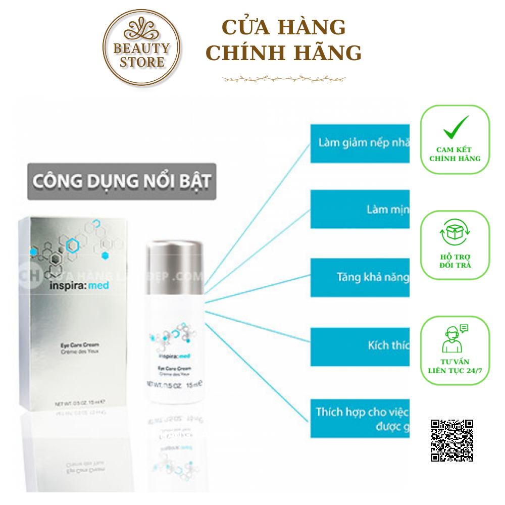 Kem Xóa Thâm Quầng Mắt Inspira Eye Care Cream 15ml