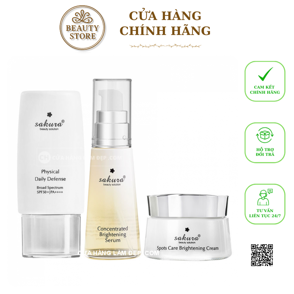 Bộ Sản Phẩm Trắng Da Sakura Brightening Set