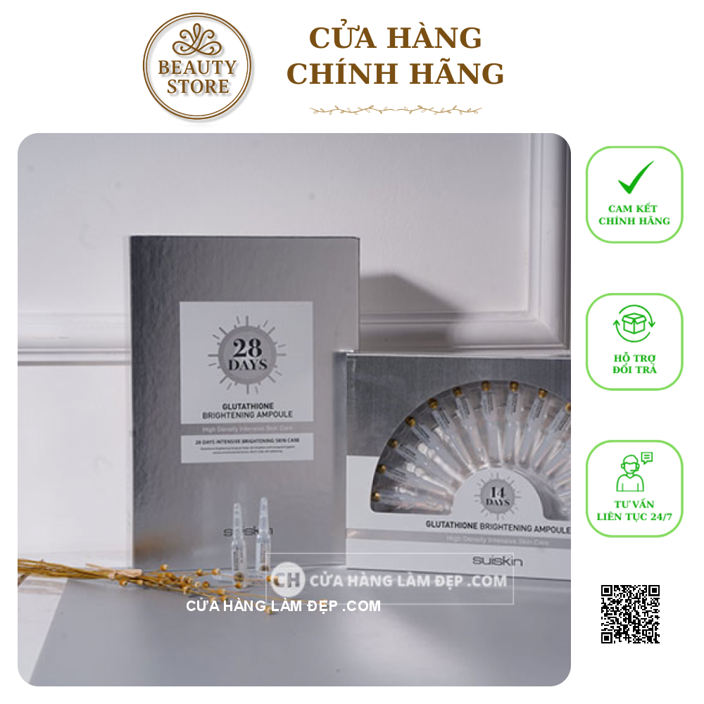 Set Tinh Chất Kích Trắng Da Suiskin Glutathione Brightening Ampoule