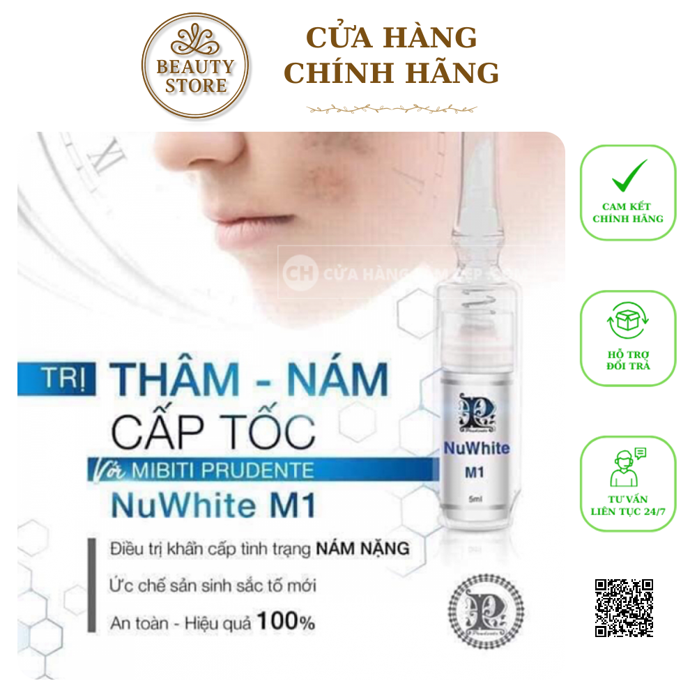 Kem Mờ Nám hiệu quả Mibiti Prudente NuWhite M1 5ml