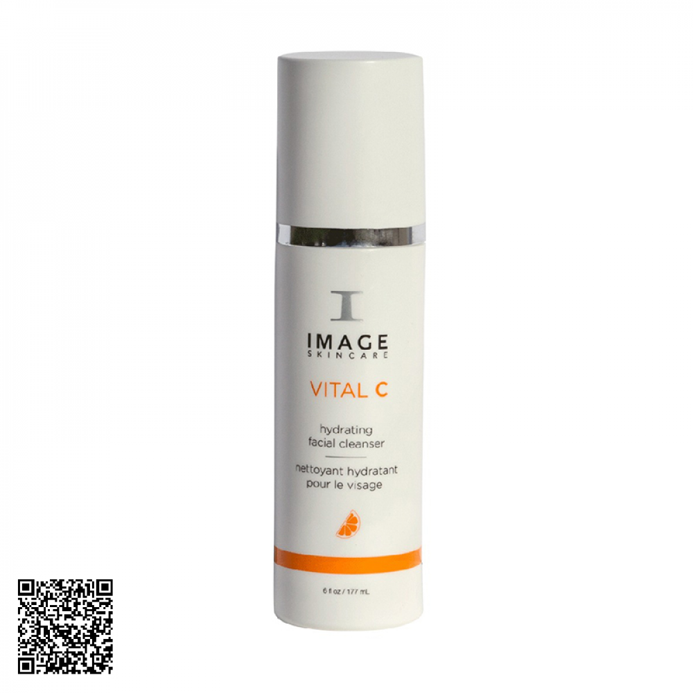 Sữa Rửa Mặt Dưỡng Ẩm Phục Hồi Da Image Skincare Vital C Hydrating Facial Cleanser 170ml