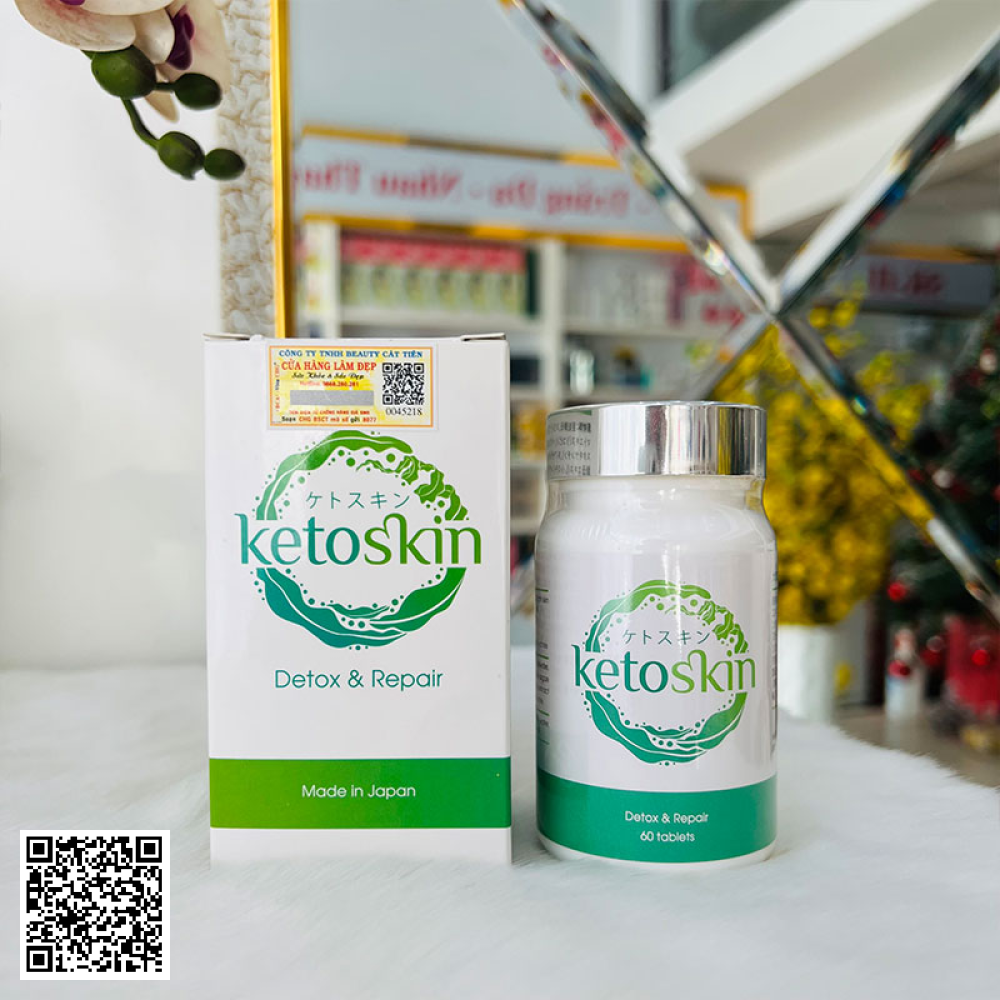 Viên Uống Thải Độc & Giảm Thâm Mụn KETOSKIN® 60 Viên