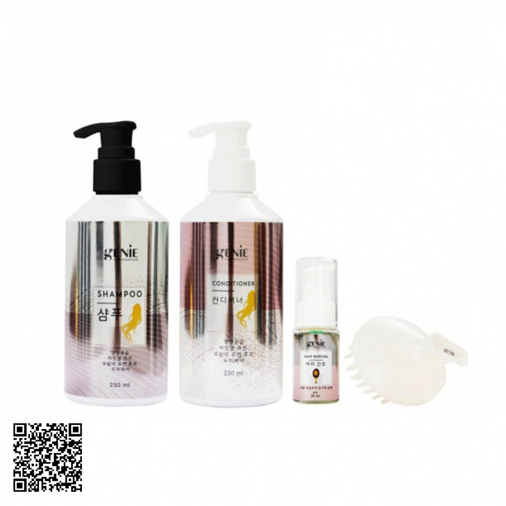 Bộ Combo Dầu Gội Xả Dưỡng Tóc Nhân Sâm Genie Hàn Quốc 4 Món
