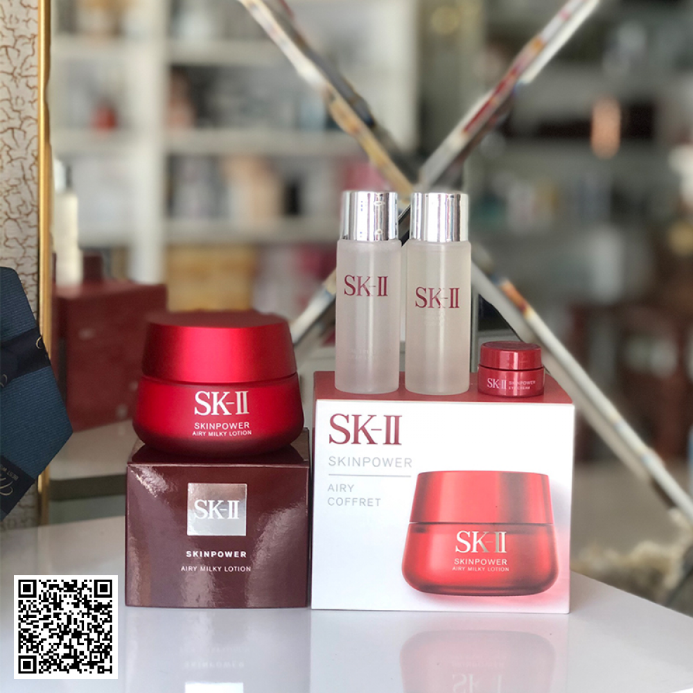 Bộ Sản Phẩm SK-II 4 Món Dưỡng Da RNA Skin Power Airy Milky Lotion