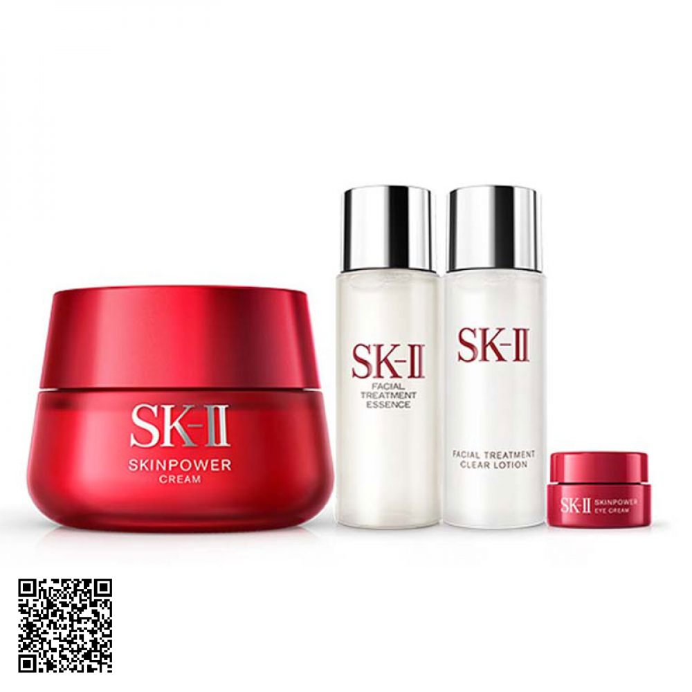 Bộ Sản Phẩm SK-II 4 Món Dưỡng Da Skinpower Cream Coffret