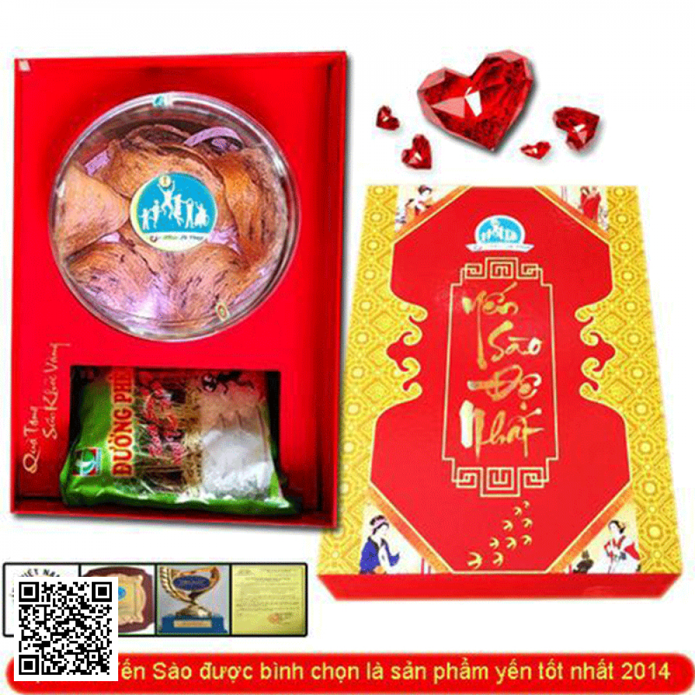 Tổ Yến Sào Đệ Nhất Hồng Tinh Chế 100g