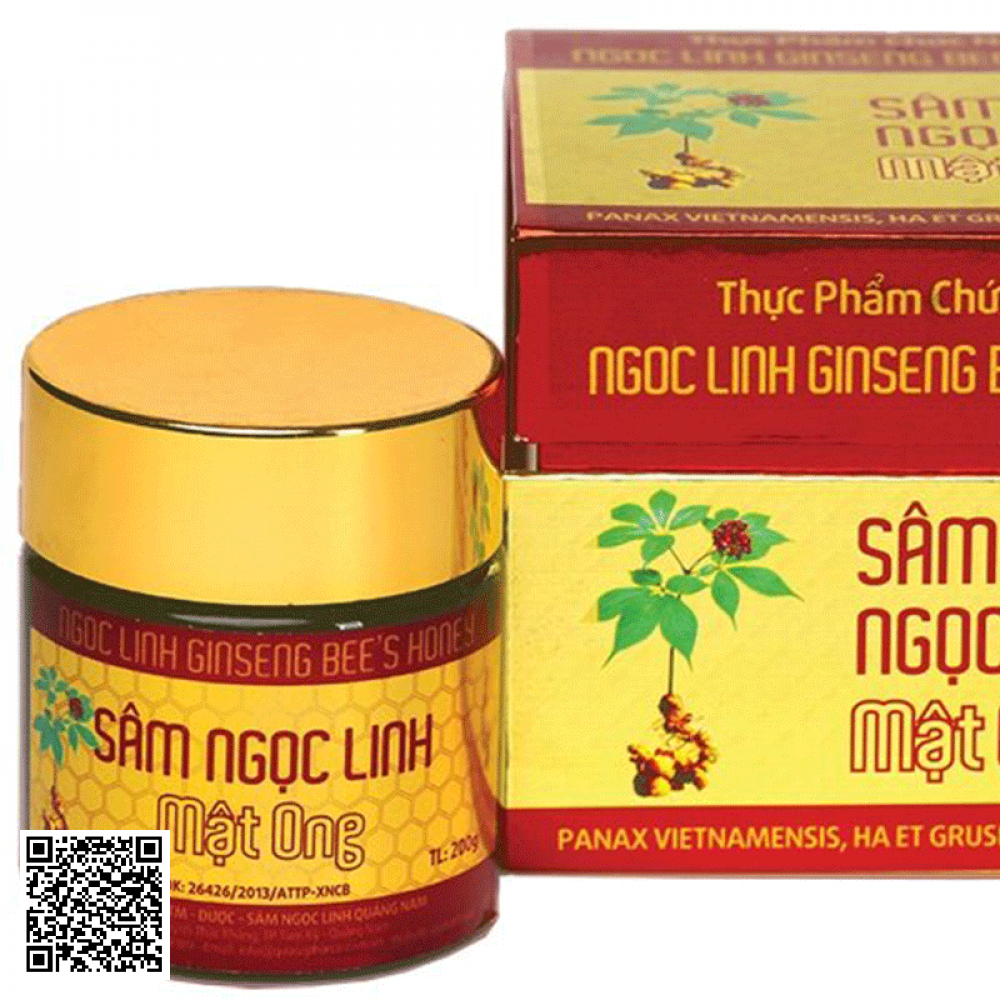 Sâm Ngọc Linh Mật Ong Ngoc Linh Ginseng honey soaked 200g