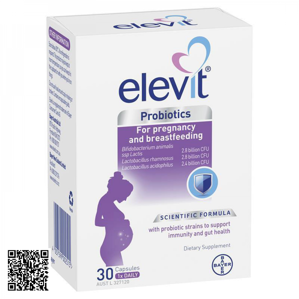 Elevit Probiotics Viên Uống Hỗ Trợ Tăng Cường Lợi Khuẩn Cho Bà Bầu 30 Viên
