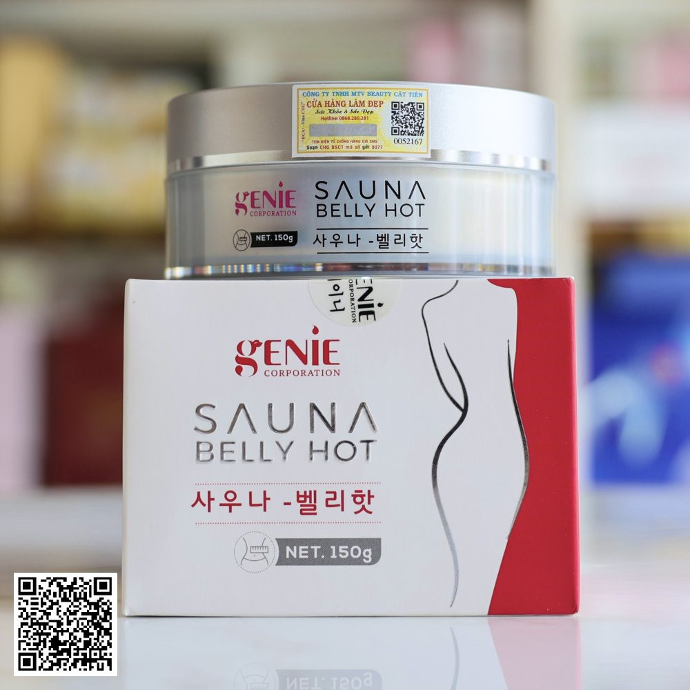 Kem Massage Tan Mỡ Genie Sauna Belly Hot Hàn Quốc 150gr