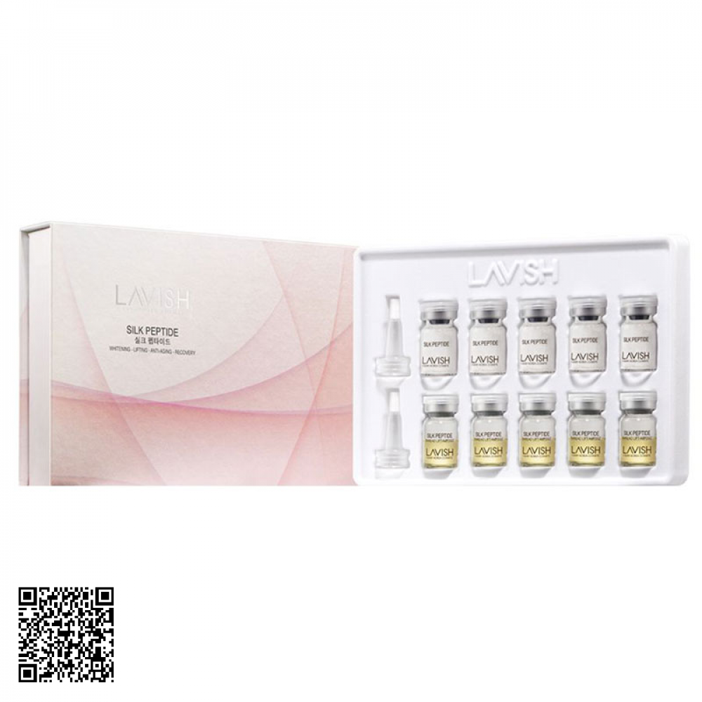 Tinh Chất Tế Bào Kén Tằm Collagen Lavish H Baby Silk Peptide Ampoule