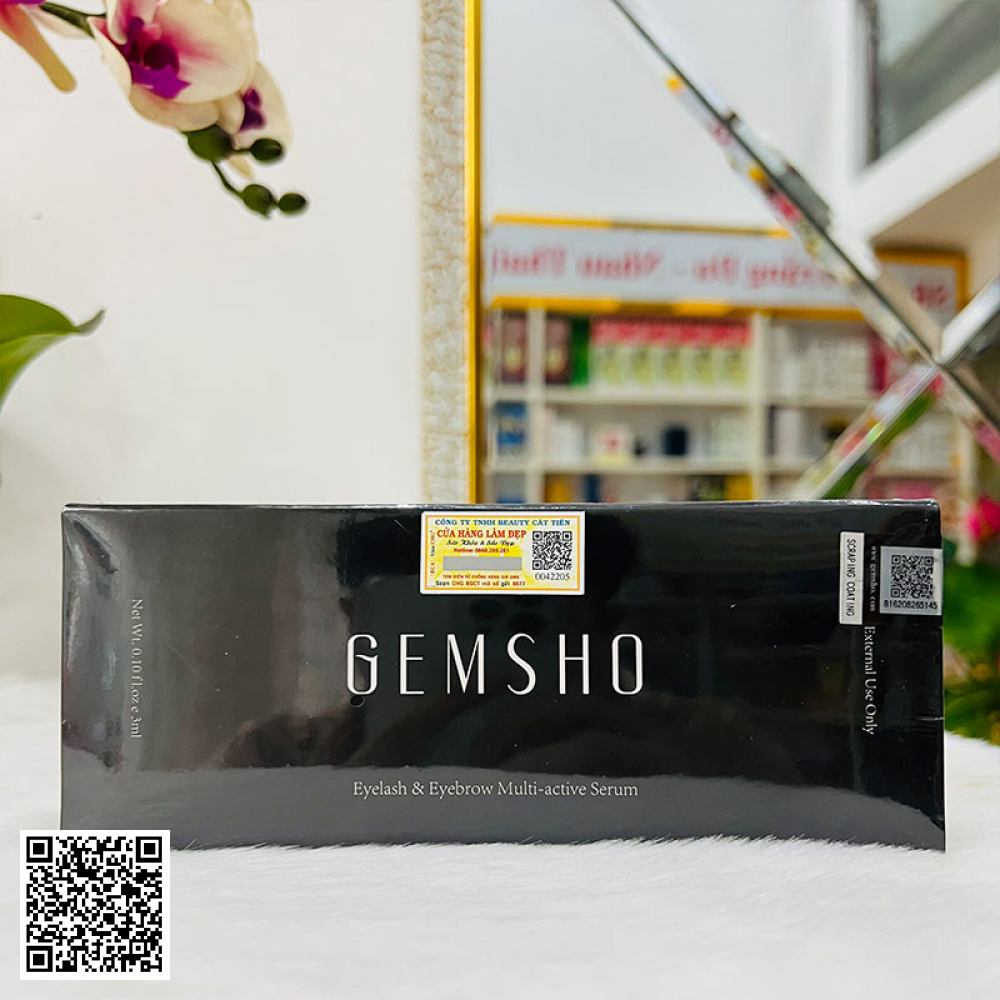 Serum Dưỡng Dài Mi Gemsho Eyelash & Eyebrow Enhancing Từ Mỹ 3ml