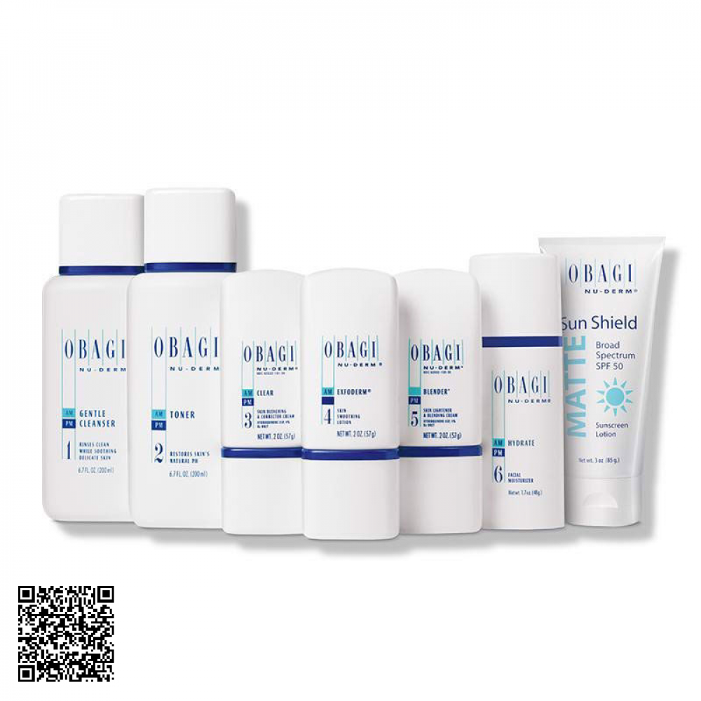 Bộ dưỡng đặc Mờ Nám dành cho da khô Obagi Nu-Derm Transformation Norm-Dry Mỹ