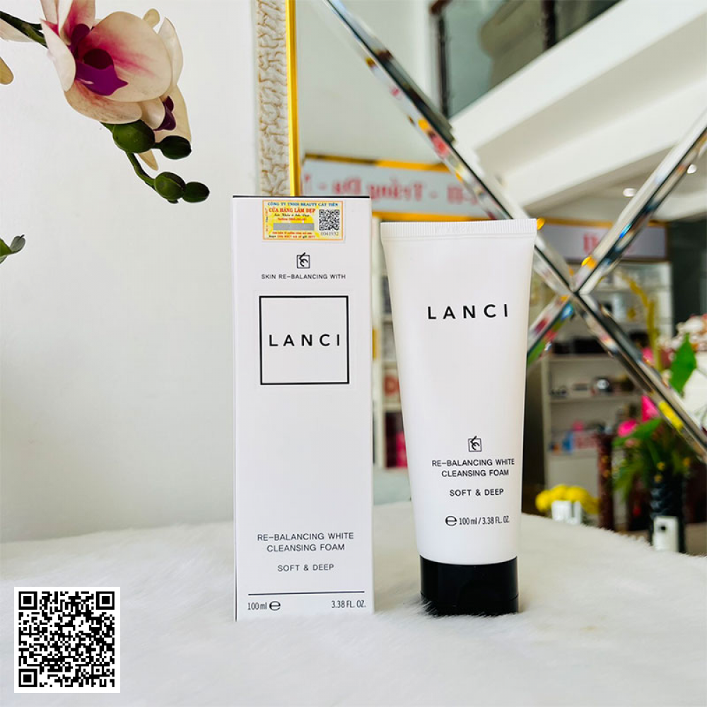 Sữa Rửa Mặt Re-Balancing White Cleansing Foam Lanci Hàn Quốc 100ml