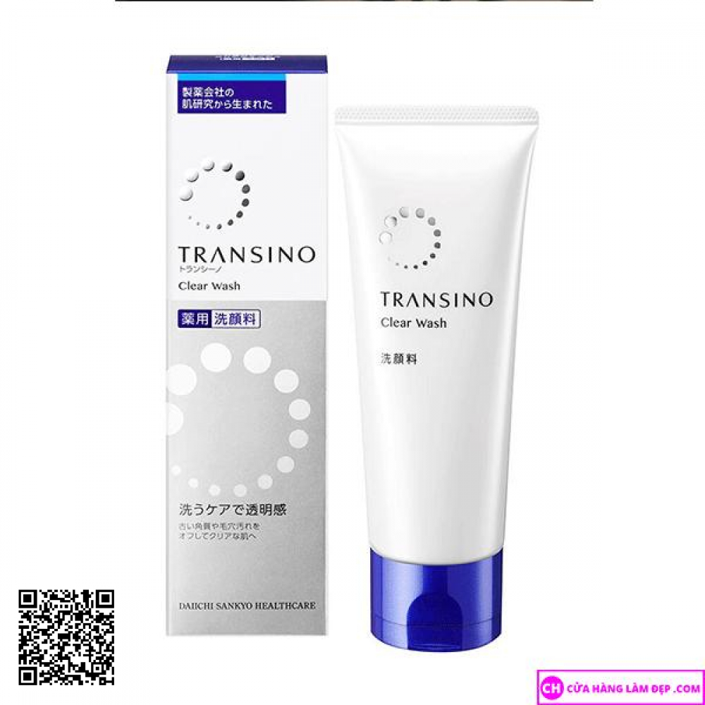 Sửa Rửa Mặt Clear Wash Transino Mờ Nám Trắng Da Của Nhật Bản 100g