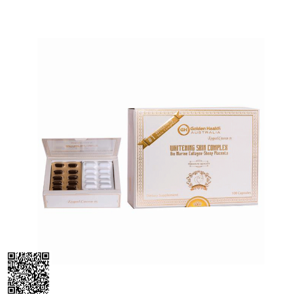 Viên Uống Royal Queen Whitening Skin Complex Golden Health Trắng Da Của Úc 100 Viên