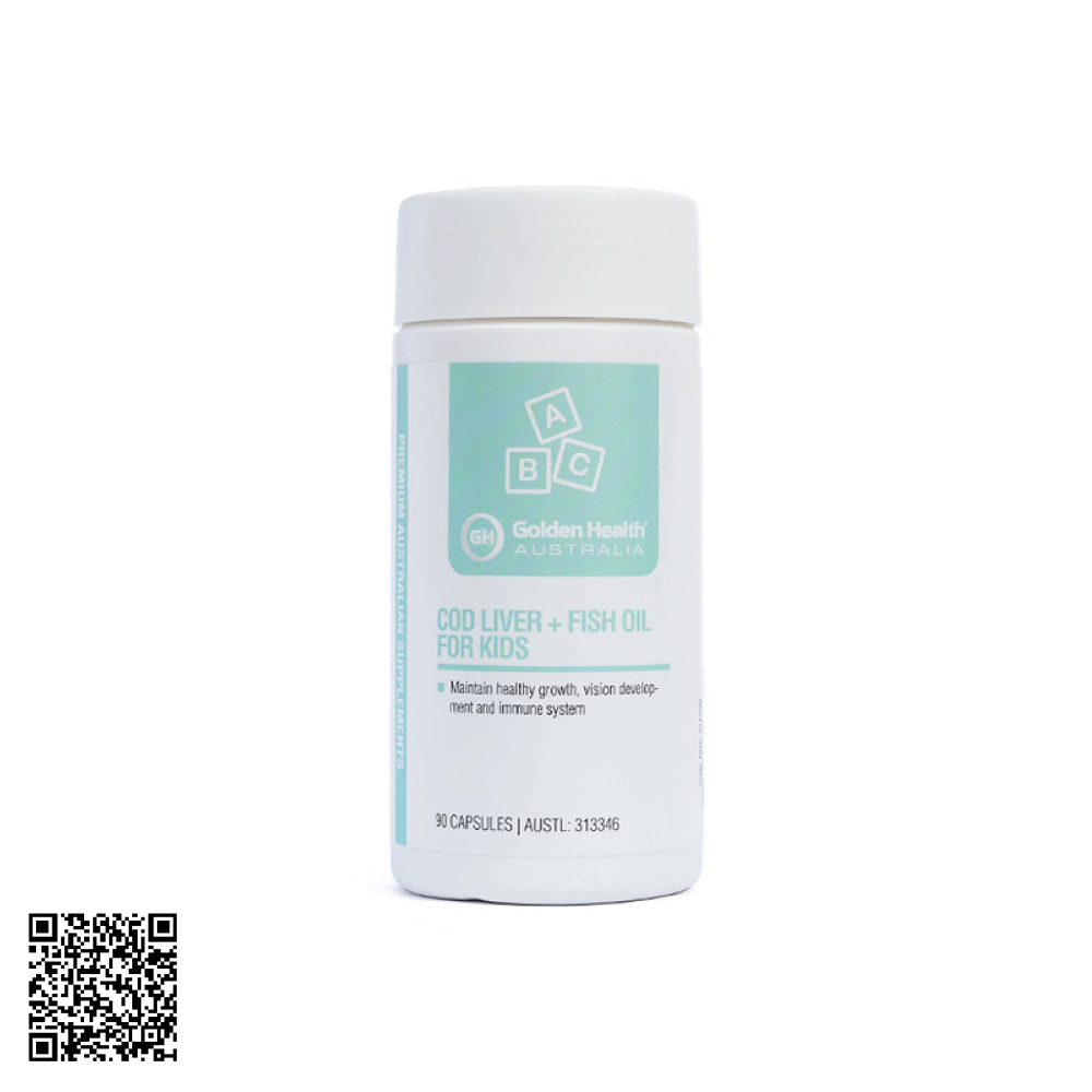 Viên Uống Dầu Cá Cod Liver Fish Oil For Kids Golden Health Của Úc 90 Viên