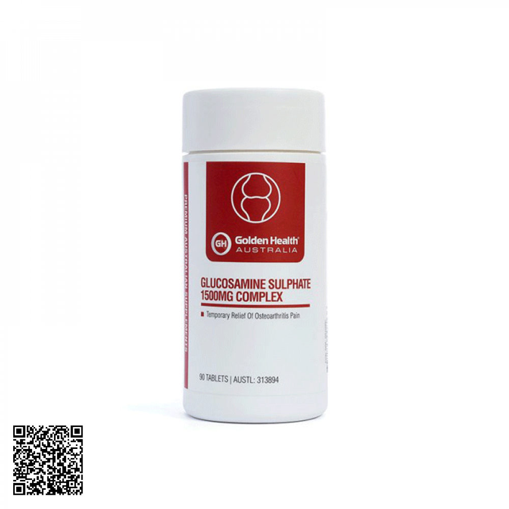 Viên Uống Glucosamine Sulphate 1500Mg Complex Golden Health Bổ Khớp Của Úc 90 Viên