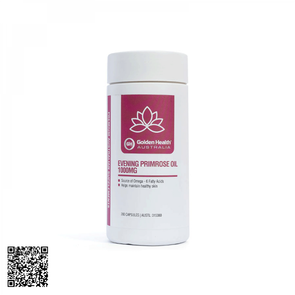 Tinh Dầu Hoa Anh Thảo Evening Primrose Oil 1000Mg Golden Health Của Úc 200 Viên