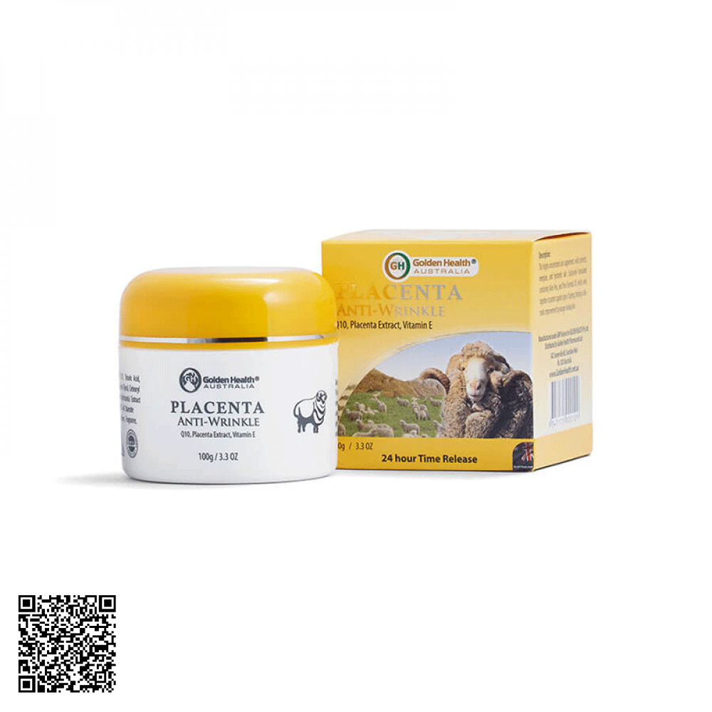 Kem Cừu Placenta Anti-Wrinkle Golden Health Dưỡng Da Cấp Ẩm Chống Nhăn Của Úc 100g