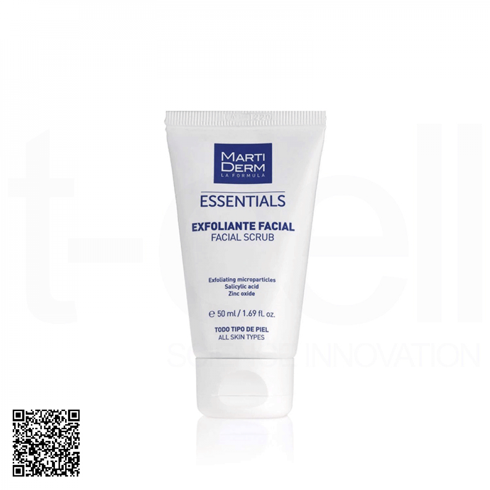 Tẩy Tế Bào Chết Da Mặt MartiDerm Essentials Facial Scrub Của Tây Ban Nha 50ml